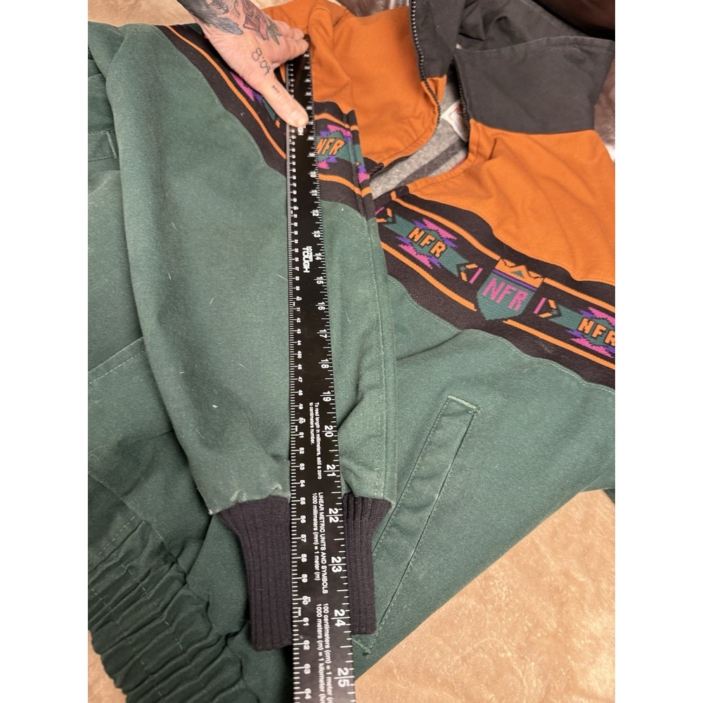 Vintage 90s NFR National Finals Rodeo Jacket XL Made USA Southwestern Western - Picture 15 of 16